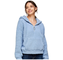 Reflex Women's Sherpa Half-Zip Hoodie Jacket JU646