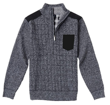 Gioberti Men's Half Zip Pullover Knitted Sweater SW-912