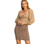 HYFVE HYFVE Women's Plaid Knit Pencil Skirt HF22A593