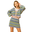 HYFVE HYFVE Women's Crop Cardigan & High Rise Mini Skirt Set HF21F903-SET