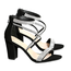 Top Moda Top Moda Women's Dressy Ankle Strap Criss Cross Rhinestone Open Toe Chunky Heel Sandals Rosa-66