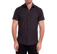 Bespoke Men's Short Sleeve Button Up Shirt 212113BK