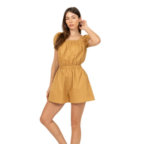 Hyfve Elastic Waist Band Square Neck Romper HF22F196