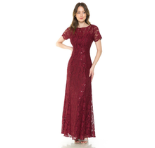 Lenovia Sequined Lace Formal Dress 5421