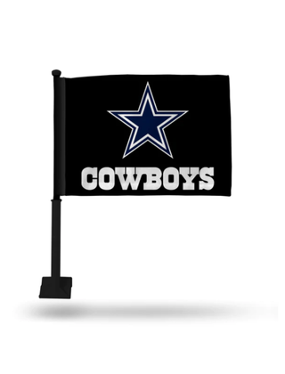 NFL Dallas Cowboys Helmet Logo Double Sided Car Flag - 16 x 19 - Str