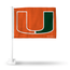 Rico Industries NCAA Miami Hurricanes Double Sided Car Flag - 16" x 19" FG100330