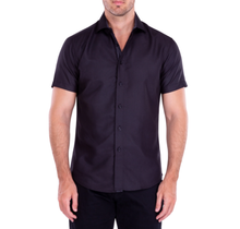 Bespoke Men's Short Sleeve Dress Shirt 202013BK