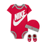 Nike Nike Baby (6-12M) Bodysuit, Hat and Booties Box Set LN0073-A4Y