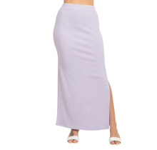 Haute Monde Knit Maxi Skirt with Side Slit 40752HMS