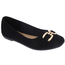 City Classified Top Moda Comfort Closed Toe Flats w/ Gold Accent