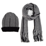 Men's Winter Knit Scarf and Hat Set
