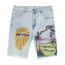 Born Fly Born Fly Men's Airbrushed Denim Shorts