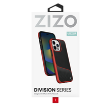 Zizo Division Series Case for iPhone 14 Pro Max, Red