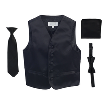 Gioberti Boy's 4 Pc Formal Vest Set VSK-4BLK