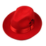 St. Patrick Feathered Fedora, Red