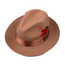 St. Patrick Feathered Fedora, Tan