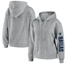 Dallas Cowboys Womens WEAR by Erin Andrews Full Zip Sweater Fleece Hoodie