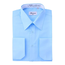 Berlioni Italy Men's Convertible Cuff Solid Dress Shirt, Light Blue