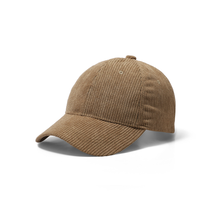 Unisex Corduroy Baseball Cap, Brown