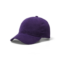 Unisex Corduroy Baseball Cap, Purple