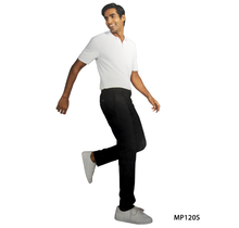 Zegarie Men's 4-Way Stretch Skinny Dress Pants MP120S, Black