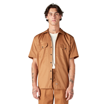 Dickies Short Sleeve Work Shirt 1574WSD, Brown Duck