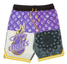 Crooks & Castle Basketball Shorts, Purple