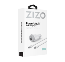 ZIZO PowerVault Car Charging Kit 30W, White