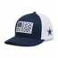 Columbia Dallas Cowboys Unisex Columbia PFG Mesh Fish Flag Ball Hat, Blue/White