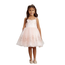 Tip Top Kids Mesh Sequin Short Knee Length Dress 5825 , Rose Gold