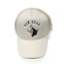 RawGear Doberman Trucker Hat, Off-White