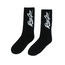 RawGear Rawgear Script Logo High Socks 1-Pair, Black (Adult)