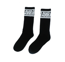 Rawgear Block Logo High Socks 1-Pair, Black (Adult)