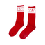 RawGear Rawgear Block Logo High Socks 1-Pair, Red (Adult)