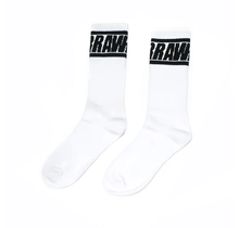 Rawgear Block Logo High Socks 1-Pair, White (Adult)