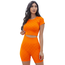 New Mix Active Checker Seamless 2 Piece Set, Orange