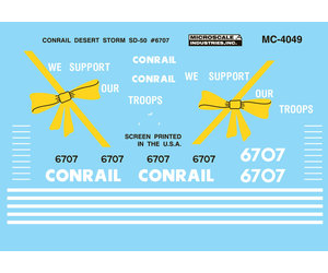 Microscale # 4049 Conrail Desert Storm Sd50 6707 HO MIB for sale online 1991