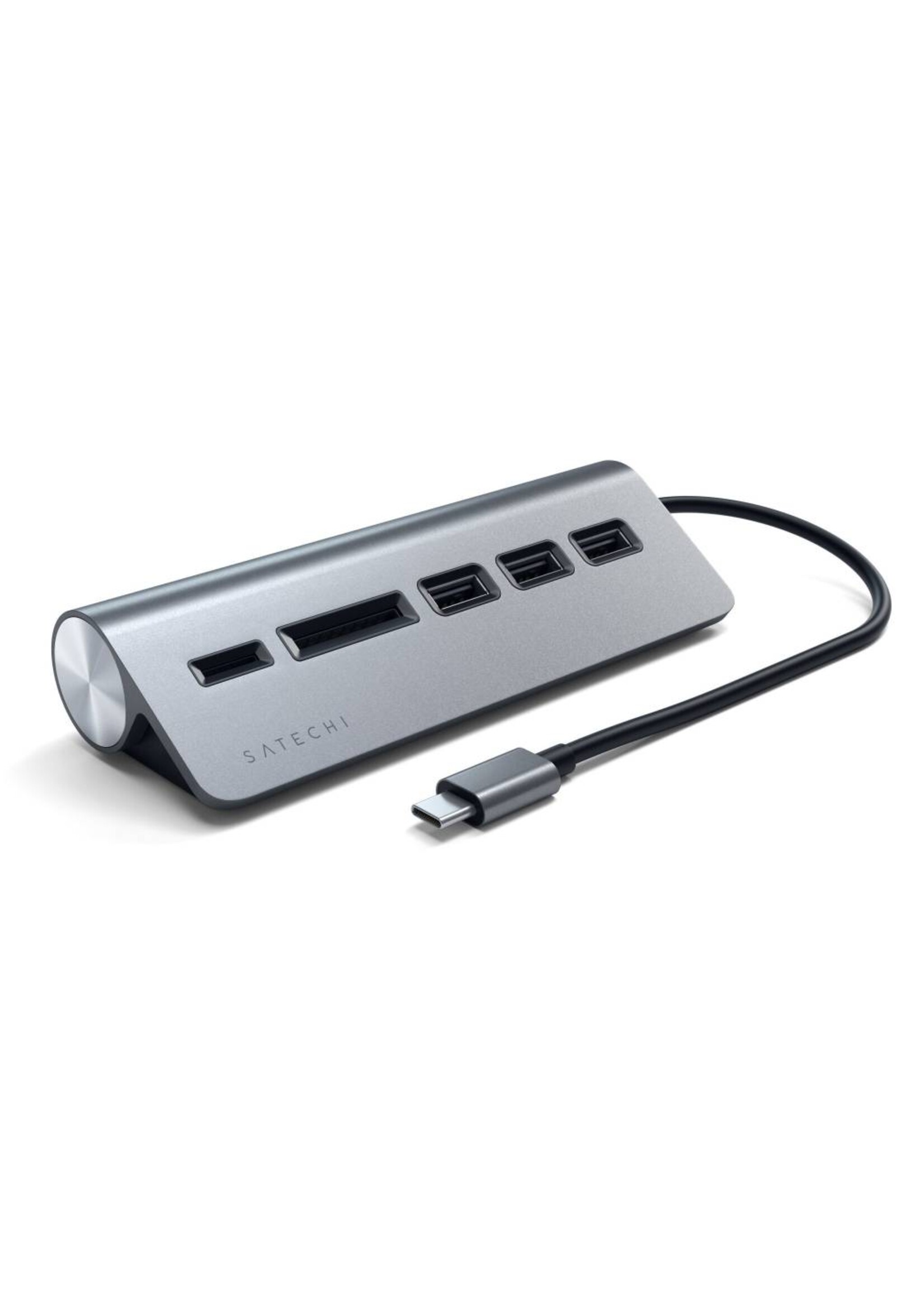Satechi Satechi TYPE-C Aluminum USB Hub & Card Reader (Space Gray)