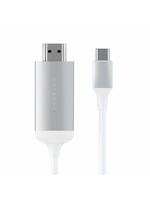 Satechi SATECHI ALUMINUM TYPE-C TO HDMI CABLE 4K 60HZ SILVER