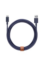 NATIVE UNION Native Union Braided Lightning Belt Cable, 3m - INDIGO