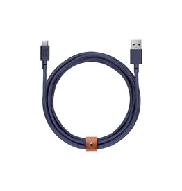 NATIVE UNION Native Union Braided Lightning Belt Cable, 3m - INDIGO