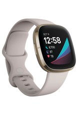 Fitbit Fitbit Sense Smartwatch - Lunar White/Soft Gold Stainless Steel