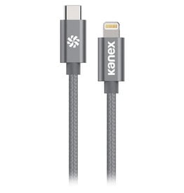 KANEX Kanex DuraBraid Premium USB-C to Lightning Cable 2m - Space Gray