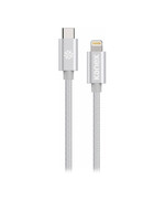 KANEX Kanex DuraBraid Premium USB-C to Lightning Cable 1.2m - Silver