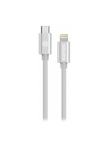 KANEX Kanex DuraBraid Premium USB-C to Lightning Cable 1.2m - Silver