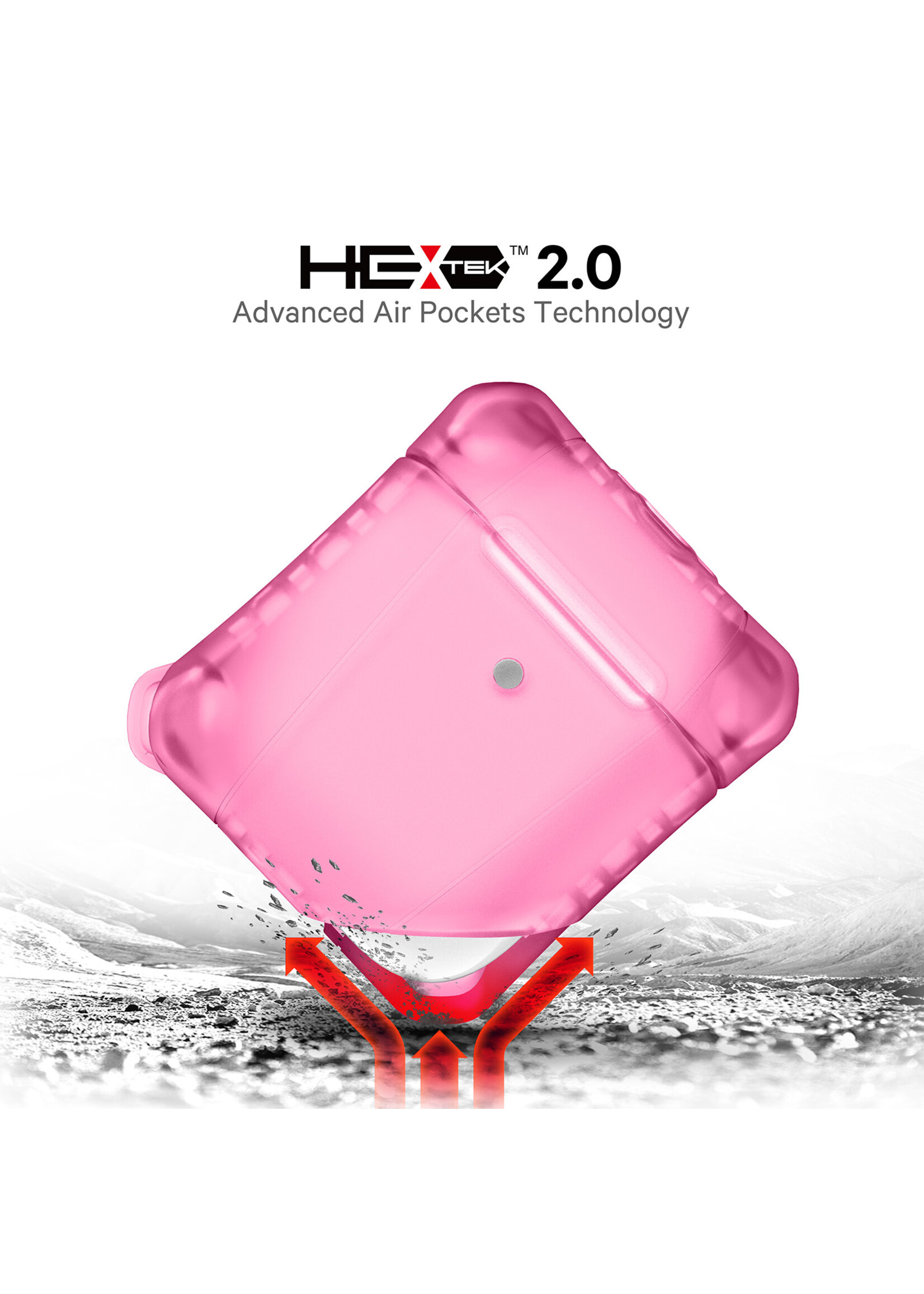 ItSkins ItSkins Spectrum Frost Case for Airpods - Light Pink