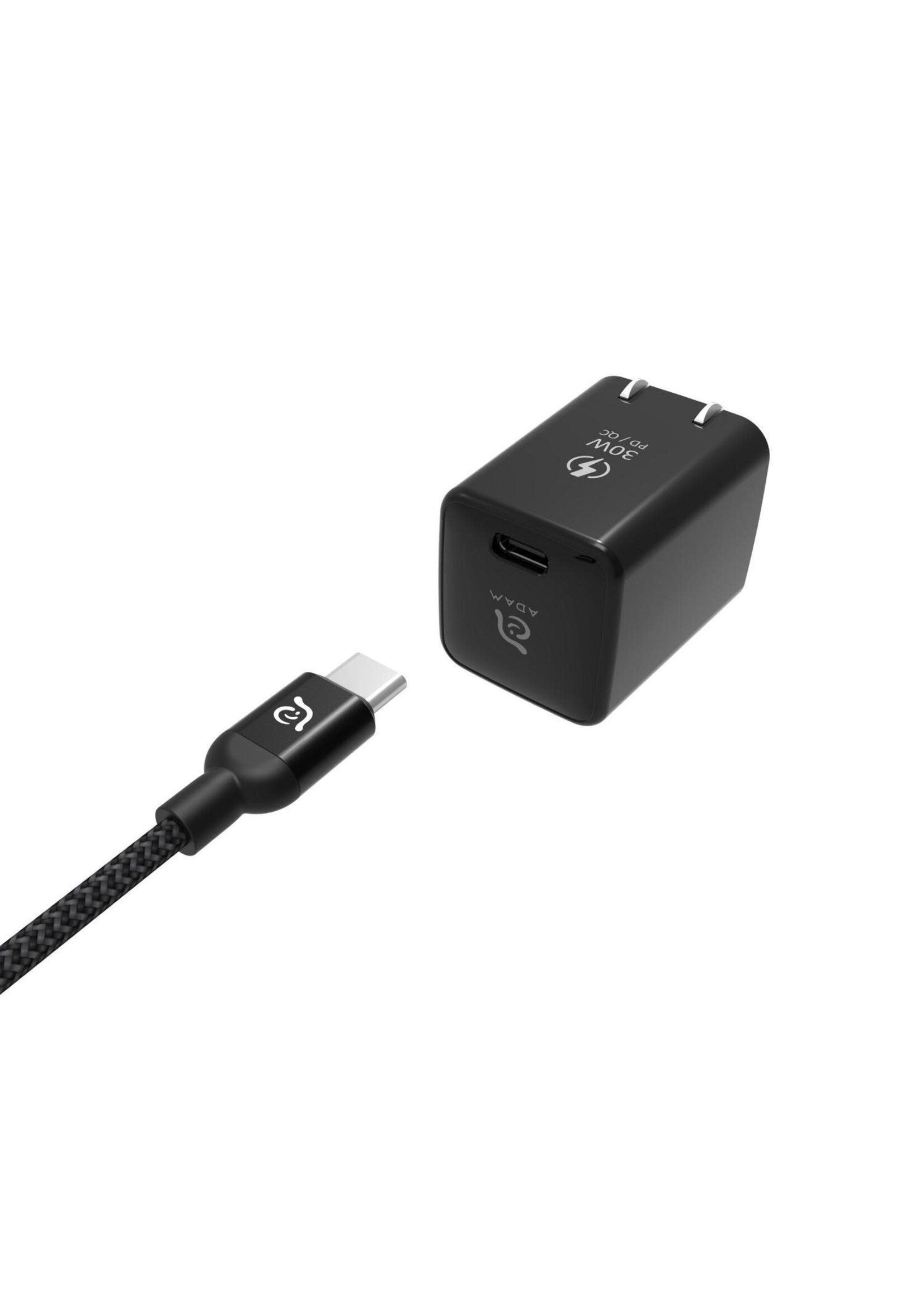 Adam Elements Adam Elements OMNIA X3 Fast Charging Kit USB-C to Lightning 30W - Black