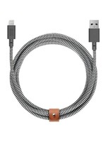 NATIVE UNION Native Union Braided Lightning Belt Cable 3m - Zebra (Black/White)