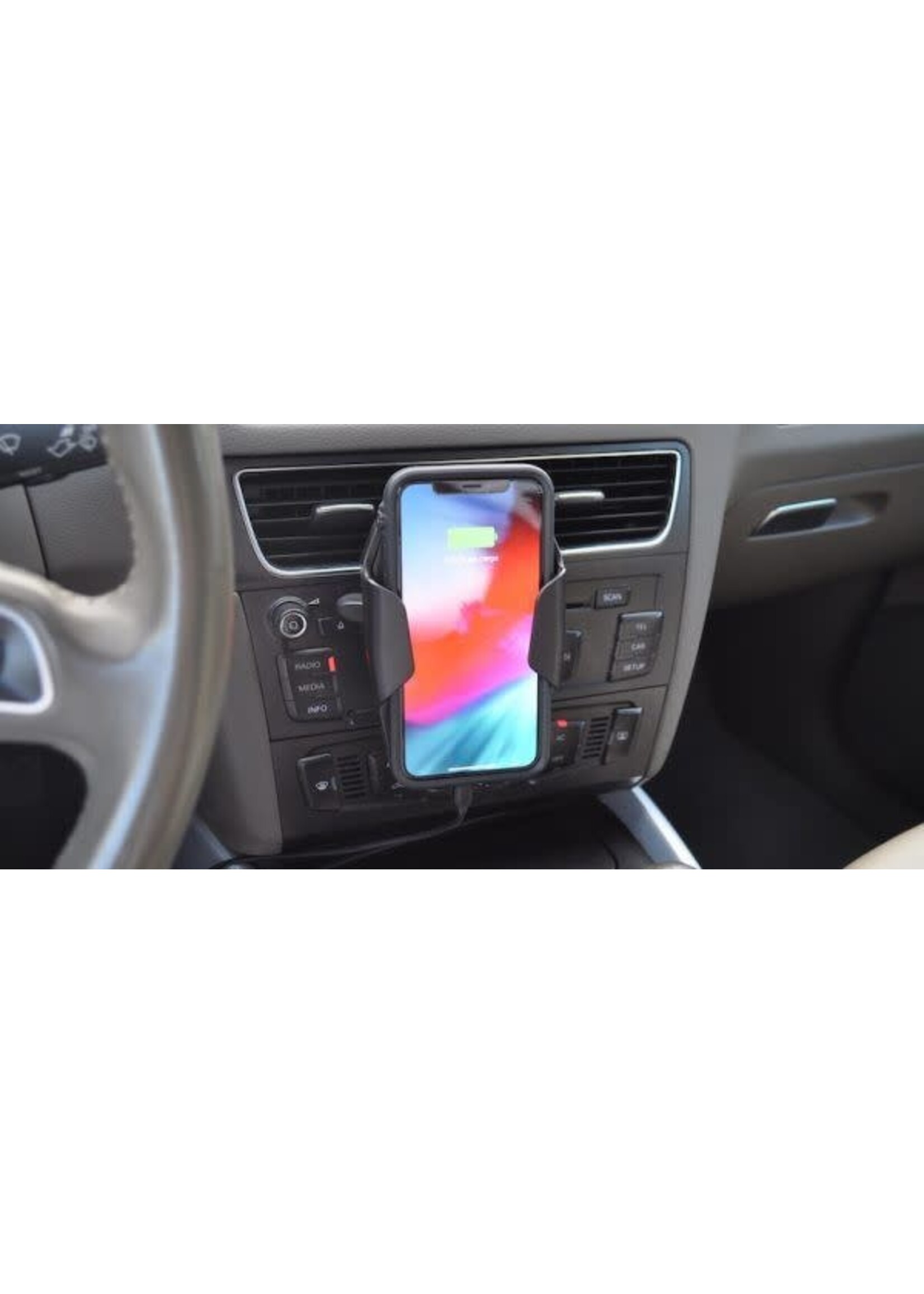 miniBatt miniBatt PowerDRIVE Wireless Qi Fast Charging Vent Mount 2 Coils 10W - Black