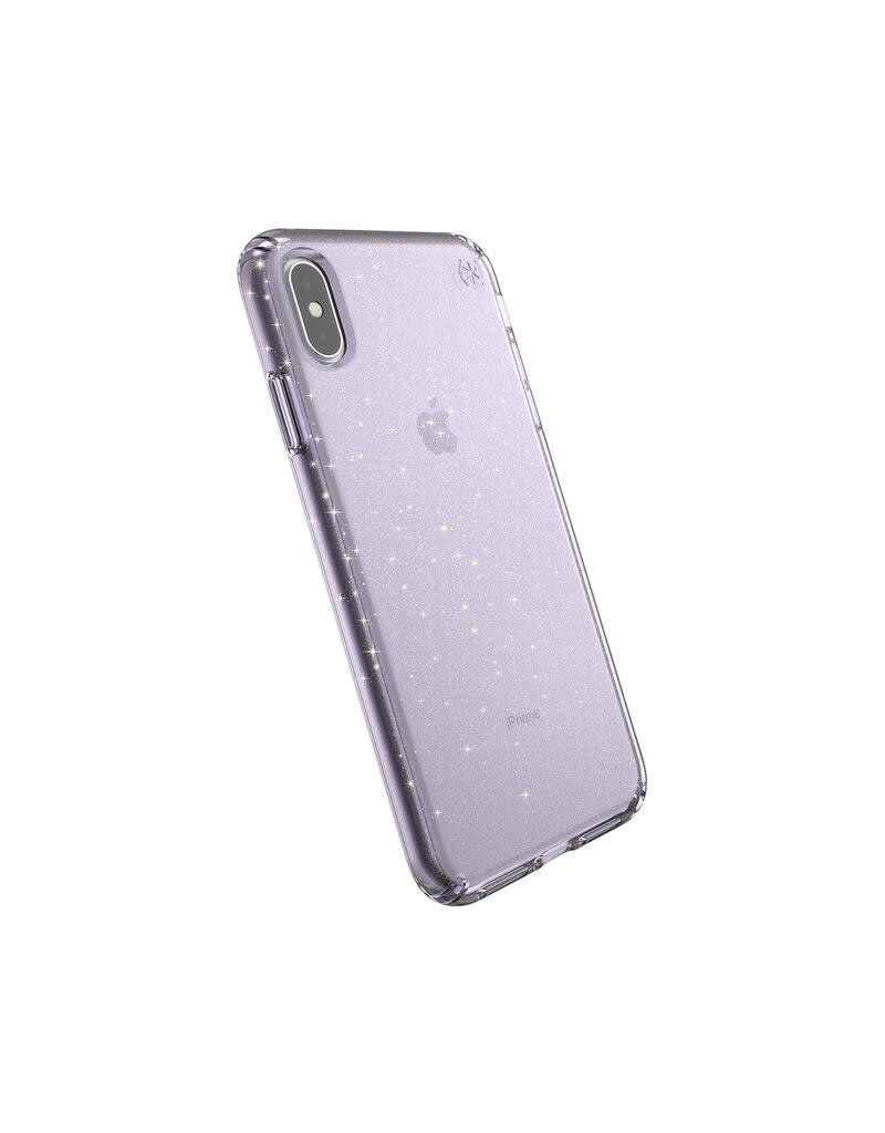 Speck Speck  Presidio Clear + Glitt  iPhone XS Max - Geode Purple /Gold Glitter